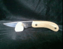 Mammoth Bone Caper Skinner Knife SS